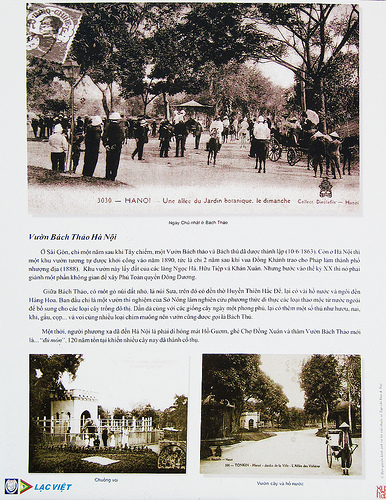 Ở Sài Gòn, chỉ một năm sau khi buộc nhà Nguyễn “nhượng đất”, viên Phó đô đốc thực dân Lagrandière đã ban hành quyết định thành lập một Vườn Bách Thảo và Bách Thú vào ngày 10/6/1863. Còn ở Hà Nội, một khu vườn tương tự được khởi công vào năm 1890, tức là chỉ 2 năm sau khi Hà Nội được vua Đồng Khánh trao cho Pháp làm thành phố nhượng địa.