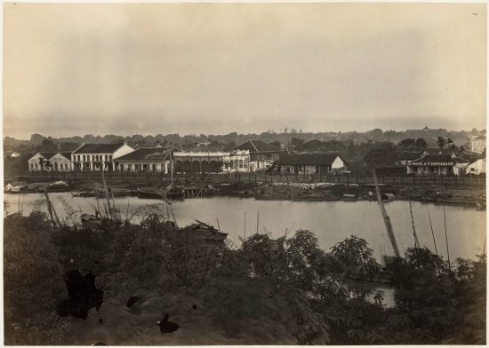 Một phần bức ảnh panorama của khu vực Thương cảng Sài Gòn.